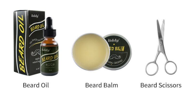 Men's beard care kit essential oils