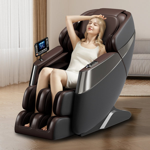 HOMEMASSA Full Body Massage Chairs  Zero Gravity Mode, Full Body Airbags Wrapped Recliner Zero Gravity Massage LCD Touch Screen