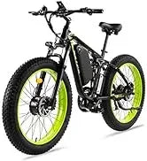 2000W for Adults,26" Fat Tire Mountain ,48V 22.4Ah Removable Li-Ion Battery,Max 30.5Mph E-Bike Snow Beach,Electric Bicycle