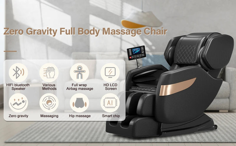 2024 Zero gravity multi-function full body massage chair, back massage, full body airbag relaxation