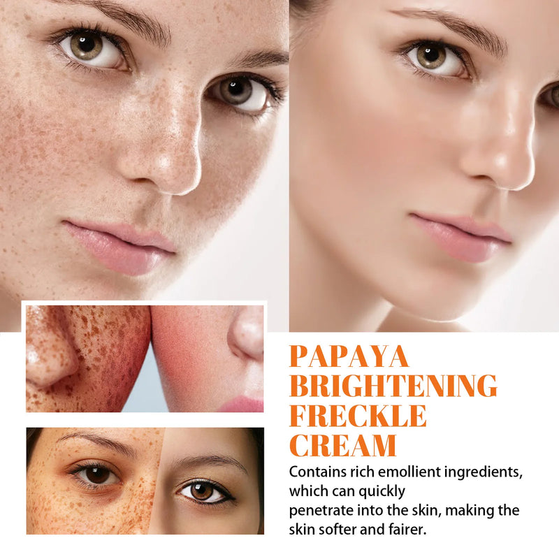 Freckle Whitening Face Cream Papaya Day Night.