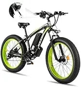 2000W for Adults,26" Fat Tire Mountain ,48V 22.4Ah Removable Li-Ion Battery,Max 30.5Mph E-Bike Snow Beach,Electric Bicycle